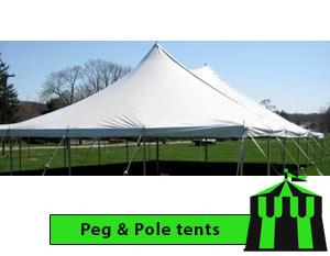 Wedding Tent - 7m x 12m Peg & Pole